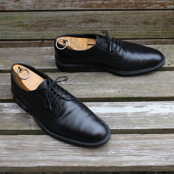 Tod's Black Plain Toe Derby, Made in Italy, EUC Men's 9 UK, 10 US - Picture 1 of 12